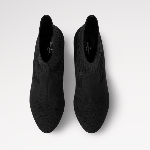 Louis Vuitton women black Silhouette Ankle Boot size 38.5 - Picture 8 of 14